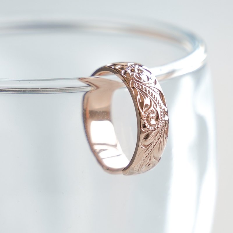 Maile's Basic Hawaiian earcuff / Pink Gold - 耳环/耳夹 - 纯银 粉红色