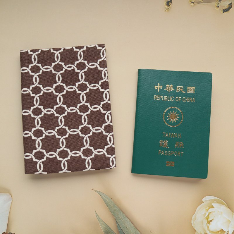 【格纹】护照套 护照夹 护照包 - 护照夹/护照套 - 棉．麻 蓝色