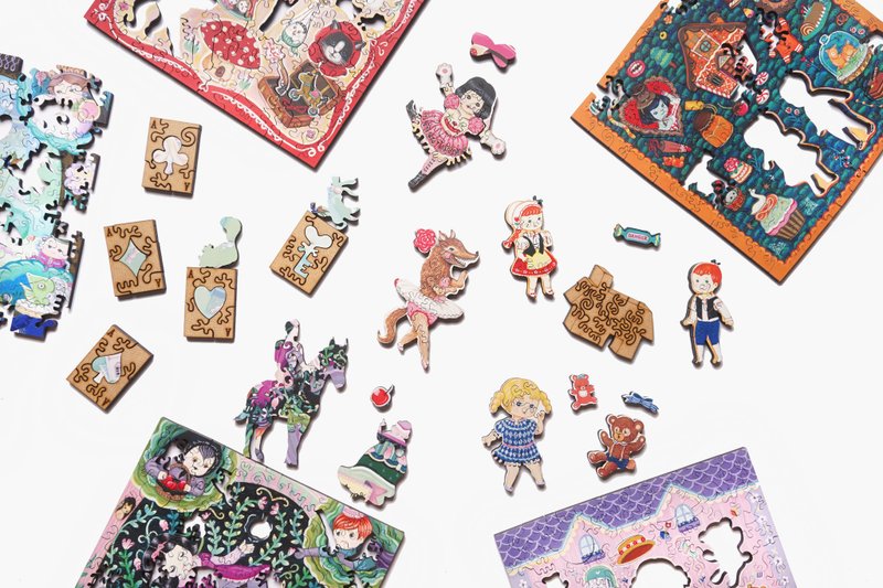 120P童话_五盒 - 摆饰 - 木头 多色