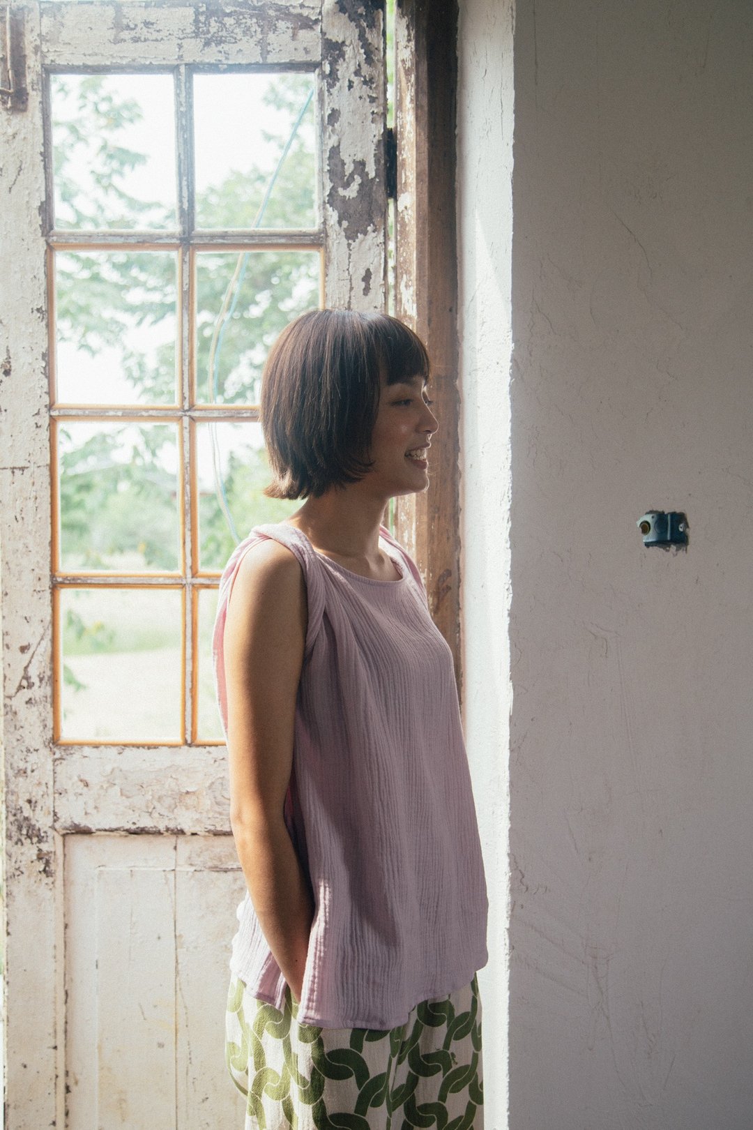 Mulmul light purple feather top - 女装上衣 - 棉 紫色