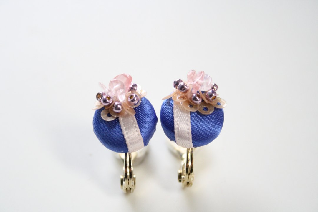 Rose quartz Earring - 耳环/耳夹 - 宝石 粉红色