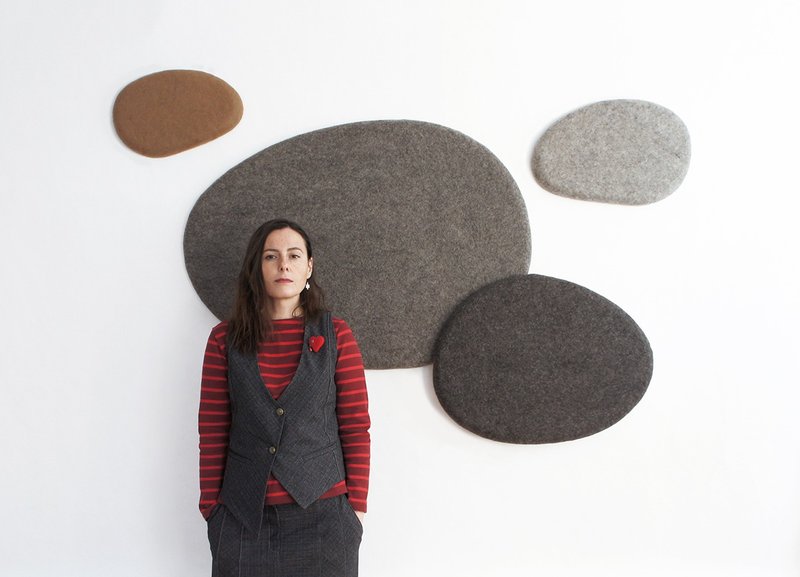 Set of acoustic panels 'Saga' - 墙贴/壁贴 - 羊毛 灰色