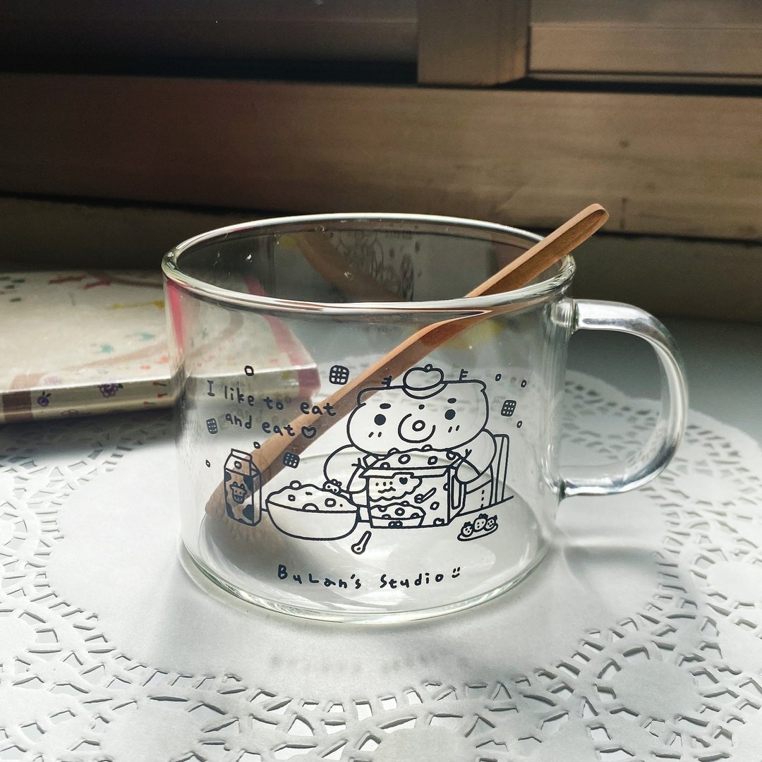 燕麦杯/喜欢吃啊吃 - 水瓶/水壶 - 玻璃 银色