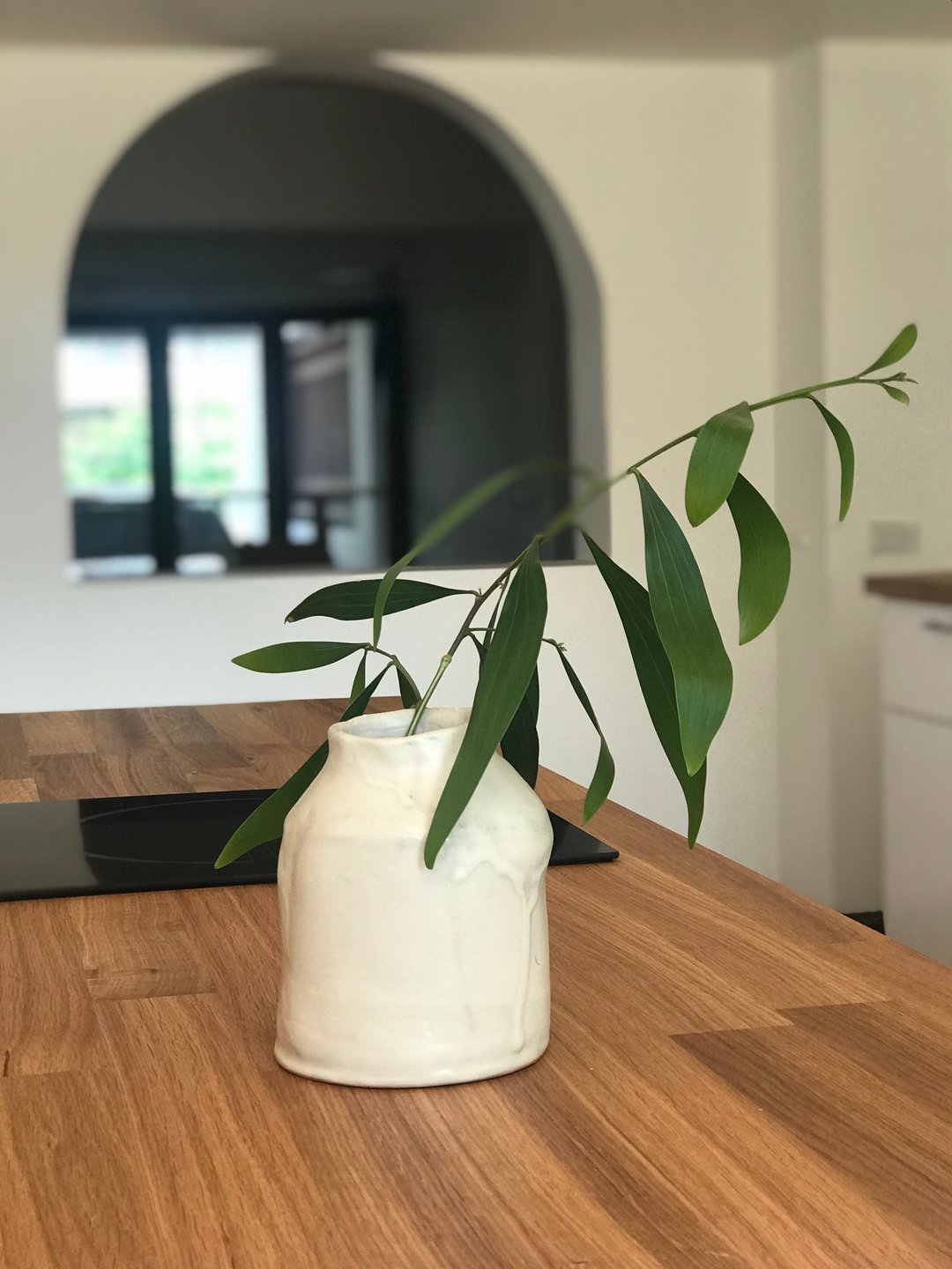 Imperfection vase - L - 花瓶/陶器 - 陶 白色