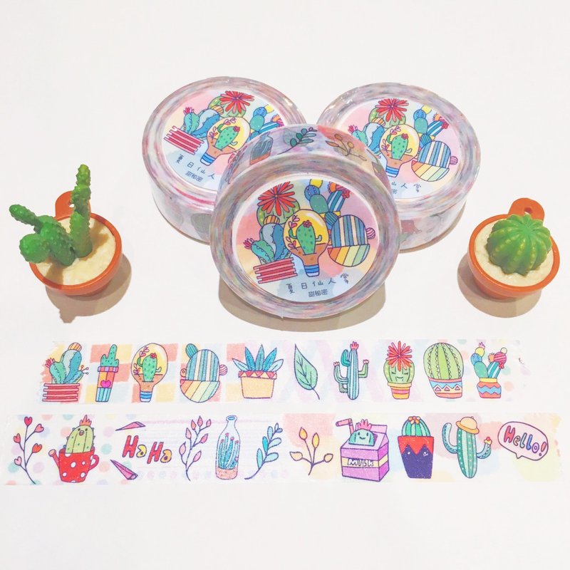 夏日仙人掌 / 纸胶带 - 纸胶带 - 纸 