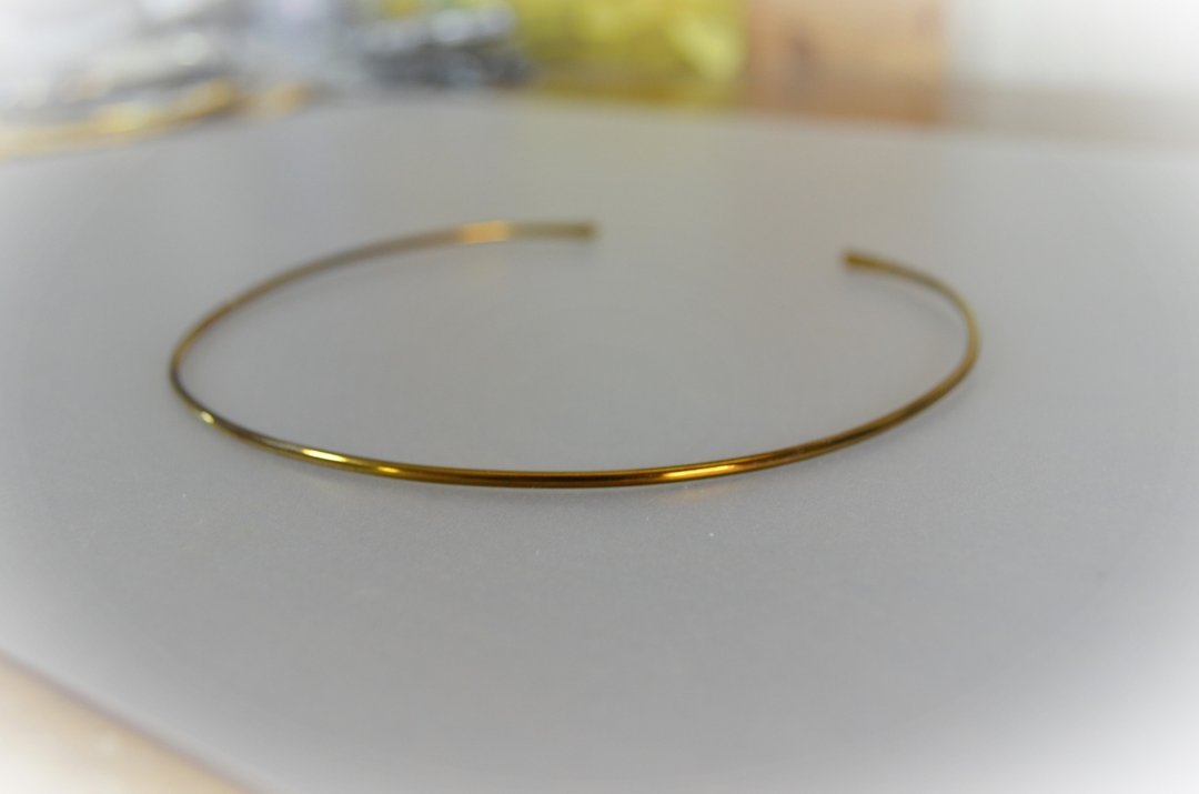 Titanium Choker・钛金颈圈・women's・金棕色 - 项链 - 其他金属 金色