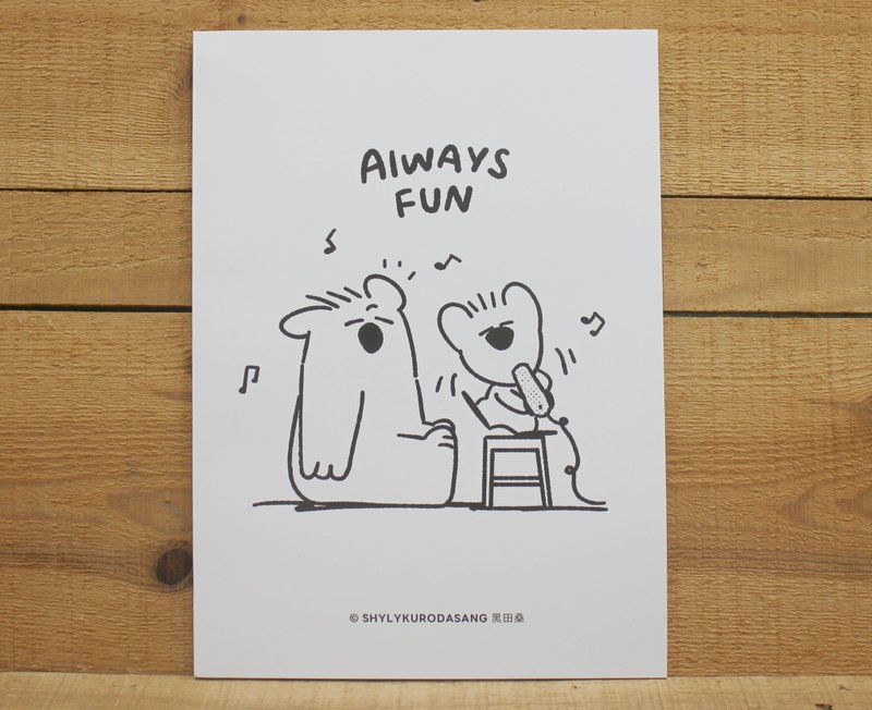 【16K笔记本】 黑田桑16K方格笔记(ALWAYS FUN)47420 - 笔记本/手帐 - 纸 灰色