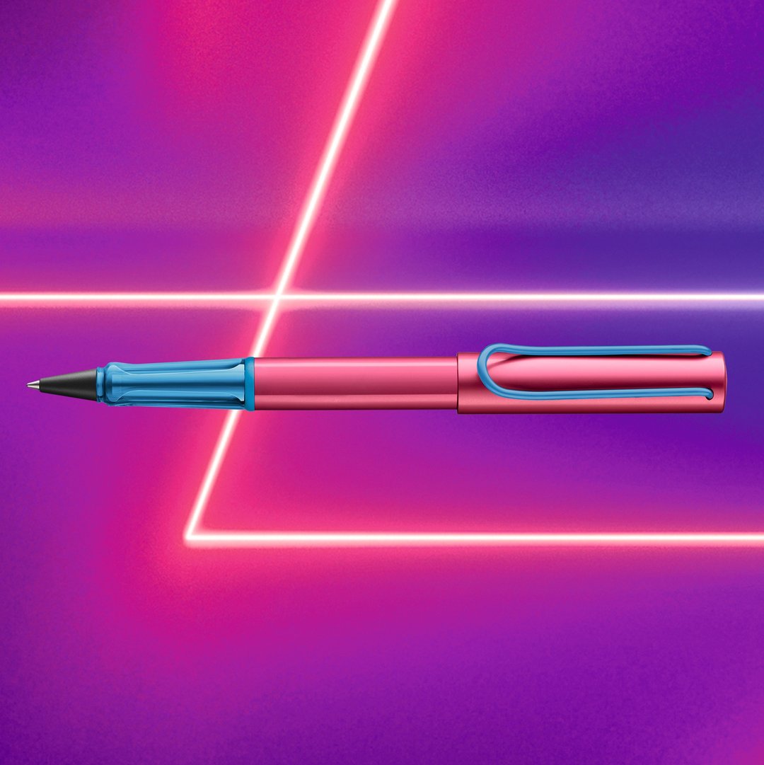 【雷雕刻字】LAMY 钢珠笔 限量/AL star 2026  Rollerskte 电光红 - 钢珠笔 - 铝合金 红色