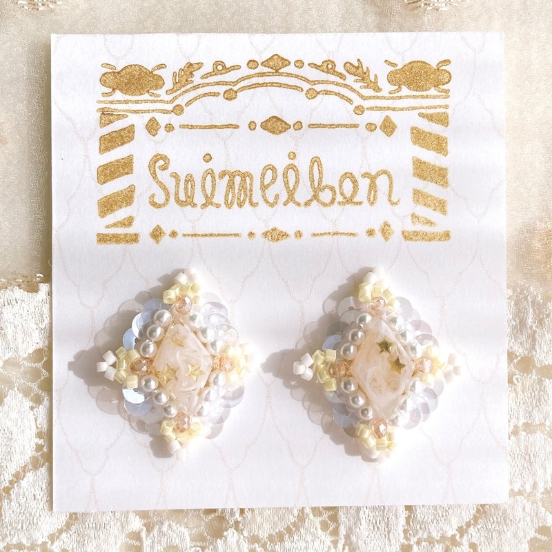 jelly bijou 耳夹 - 耳环/耳夹 - 树脂 粉红色