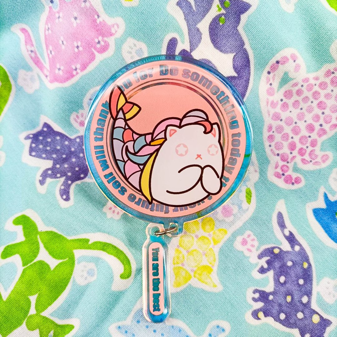 106008_甜味海帶-美人魚H4_磁吸壓克力氣囊支架 - 手机配件 - 塑料 多色