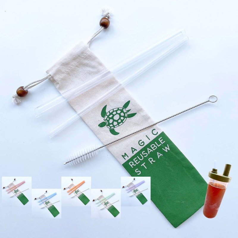 【美吉吸管 x 23.5cm】适用二代大象杯720ml/沃厨750ml/速吸杯 - 环保吸管 - 其他材质 多色