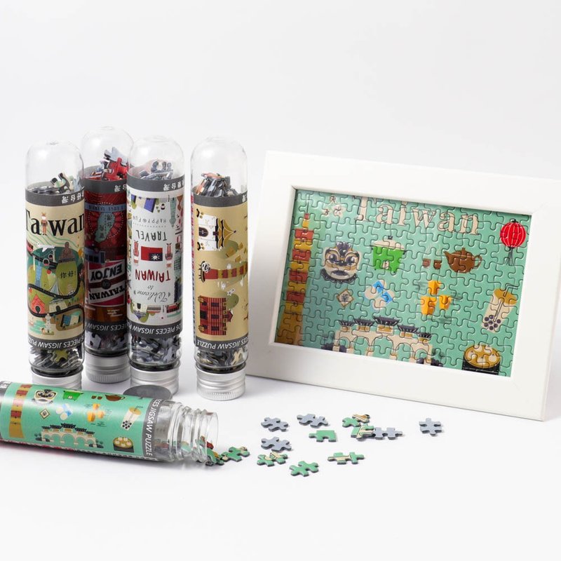台湾迷你试管拼图-新年台湾  台湾纪念品/礼物 - 拼图 - 纸 