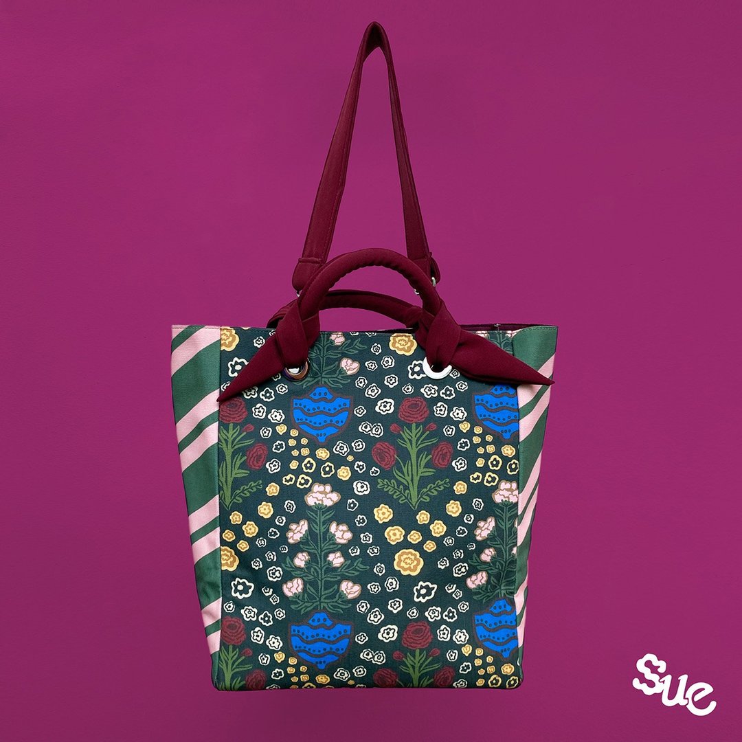 Blossom Journey Hopping Bag - 手提包/手提袋 - 聚酯纤维 粉红色