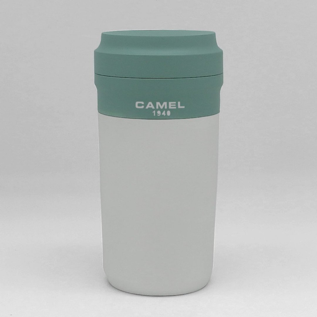 新款 | 骆驼牌 280ml 玻璃胆真空保温杯胶壳胶盖 雪色 Cuppa28 SW - 保温瓶/保温杯 - 其他材质 白色