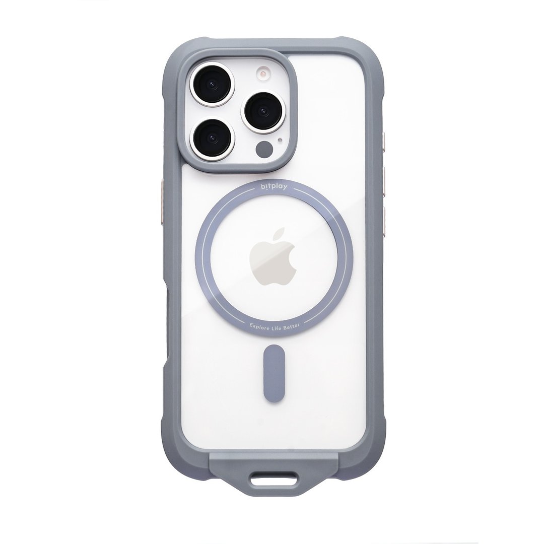 【bitplay】iPhone 16Pro/ProMax 磁吸挂扣壳 深灰蓝 - 手机壳/手机套 - 其他材质 