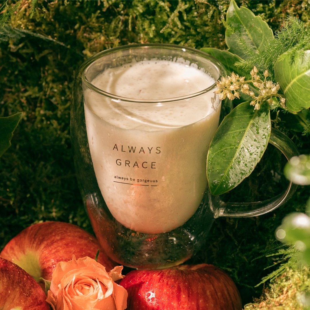 【Always Grace双层玻璃杯】日青xGrace联名限定 - 咖啡杯/马克杯 - 玻璃 