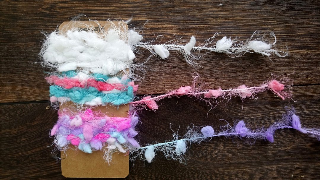 Diary decoration Konpeito 1m 3 pairs - 包装材料 - 棉 粉红色