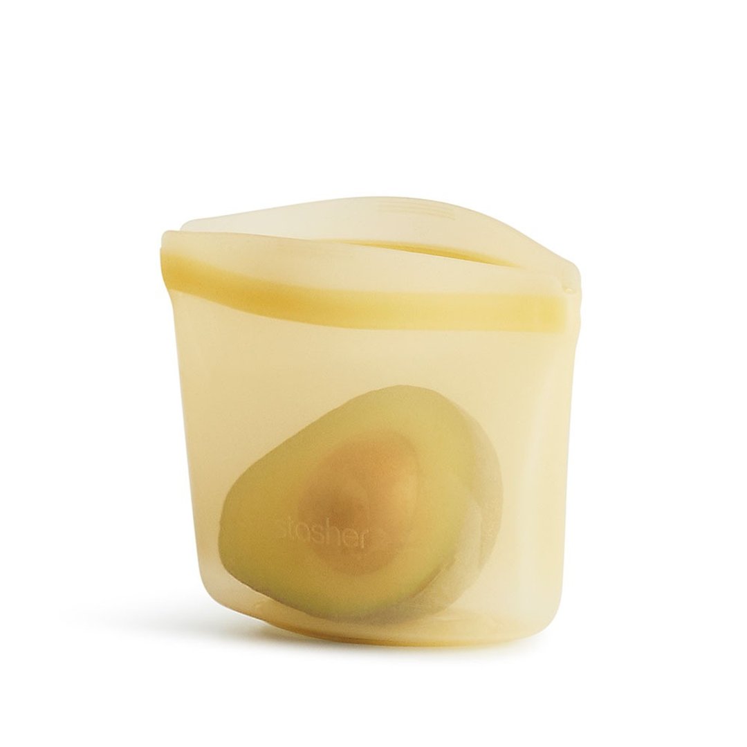 【新品】美国 Stasher 碗形硅胶密封袋-XS-黄 - 便当盒/饭盒 - 硅胶 黄色