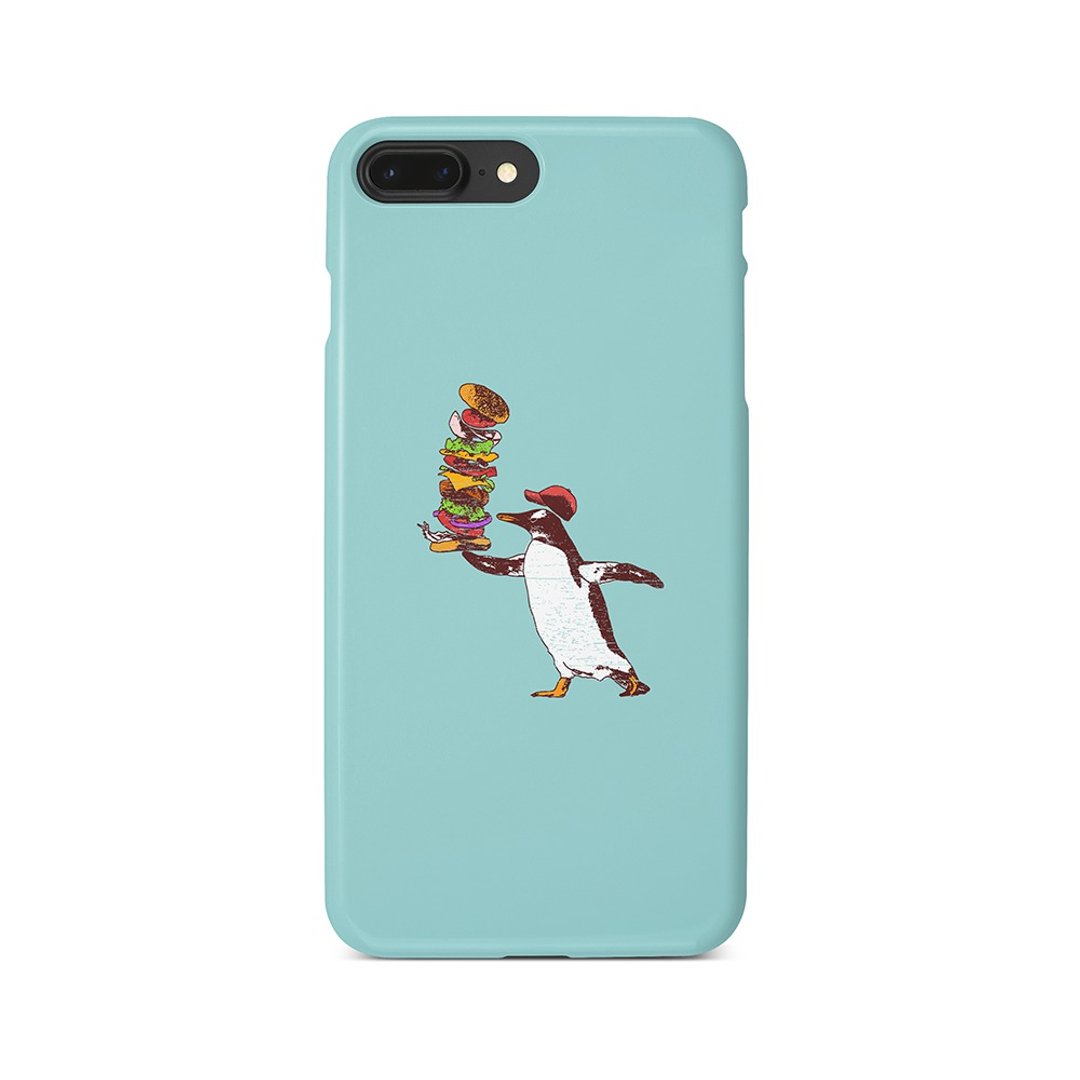 iPhone case / hamburger Penguin - 手机壳/手机套 - 塑料 蓝色