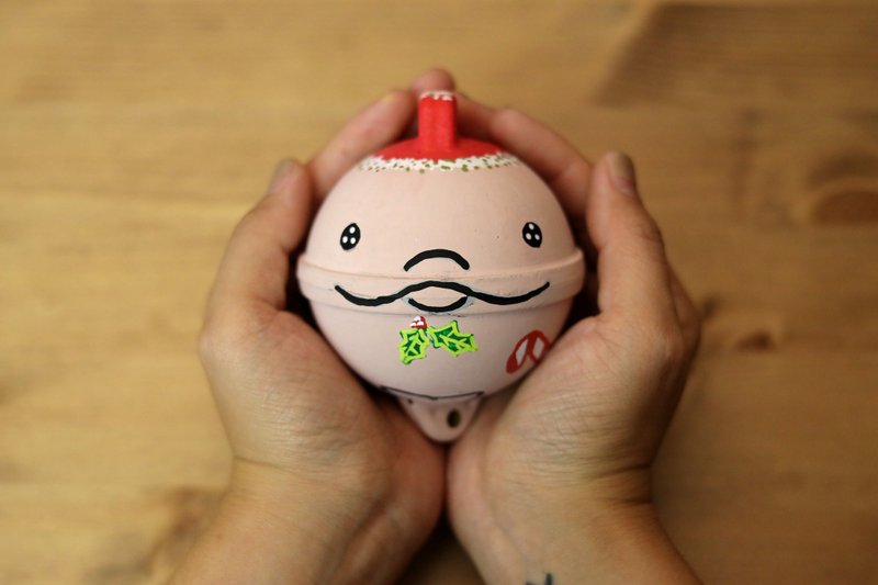 中华白海豚浮球 圣诞版 - 吊饰 - 塑料 