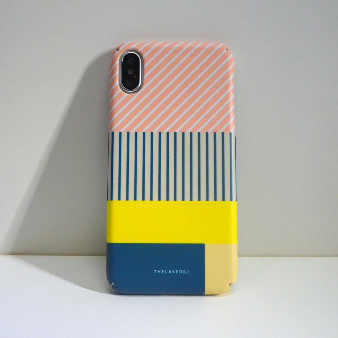 几何条纹 Graphic Print LEMON PINK可刻字订制原创手机壳 - 手机壳/手机套 - 塑料 多色