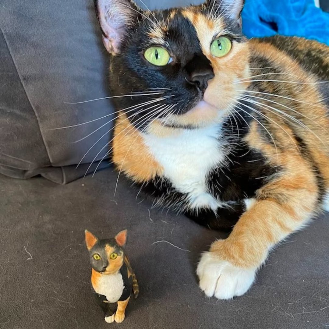 纯手工定制3D宠物艺术娃娃 订制狗狗猫咪毛小孩似颜绘肖像画公仔 - 玩偶/公仔 - 粘土 多色