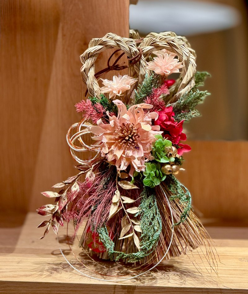 2026新品/全台独家/大理花注连绳/日式注连绳/香氛注连绳 - 干燥花/捧花 - 植物．花 