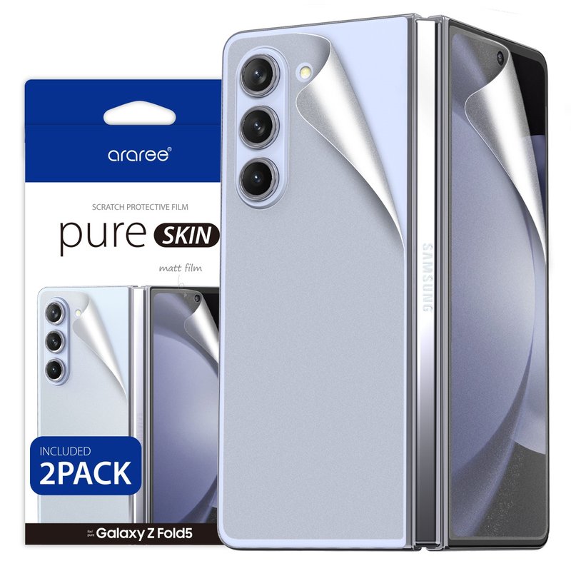 araree - Samsung Galaxy Z FOLD 5 PURE SKIN 磨砂保护贴 2张 - 手机配件 - 其他材质 
