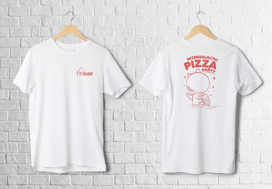 【I ROAR 】PIZZA/17织顶级绵/潮流厚磅棉T - 男装上衣/T 恤 - 棉 