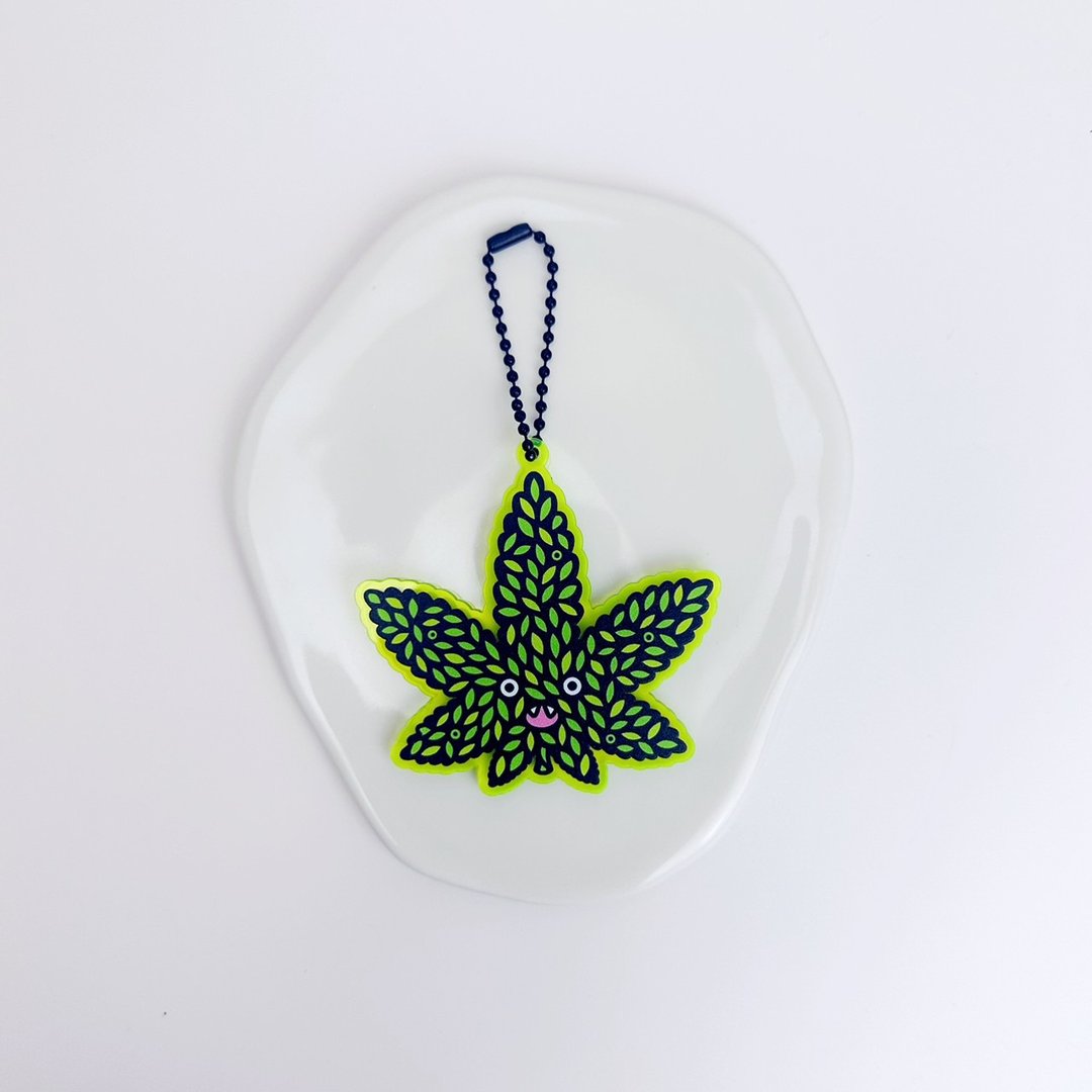 小叶兽-大麻-压克力吊饰 - 吊饰 - 压克力 绿色