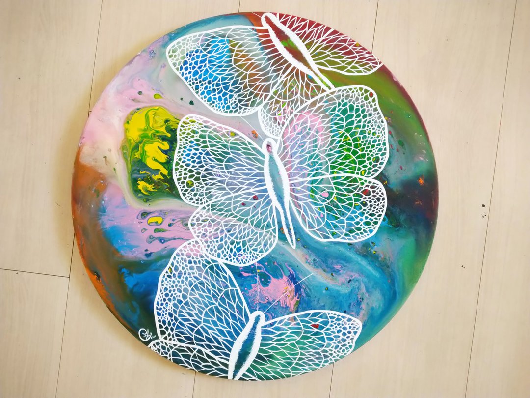 蝴蝶绘画－像蝴蝶一样生活 9 - 订制画像 - 棉 多色