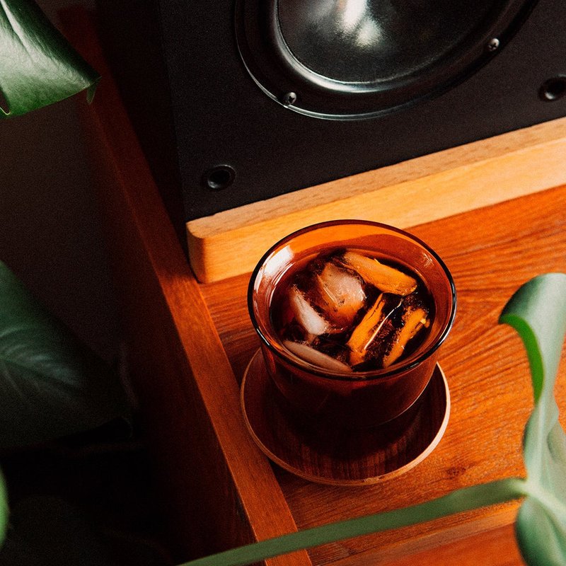 日本KINTO CAST AMBER琥珀色玻璃杯180ml / 250ml - 玻璃杯 - 玻璃 橘色