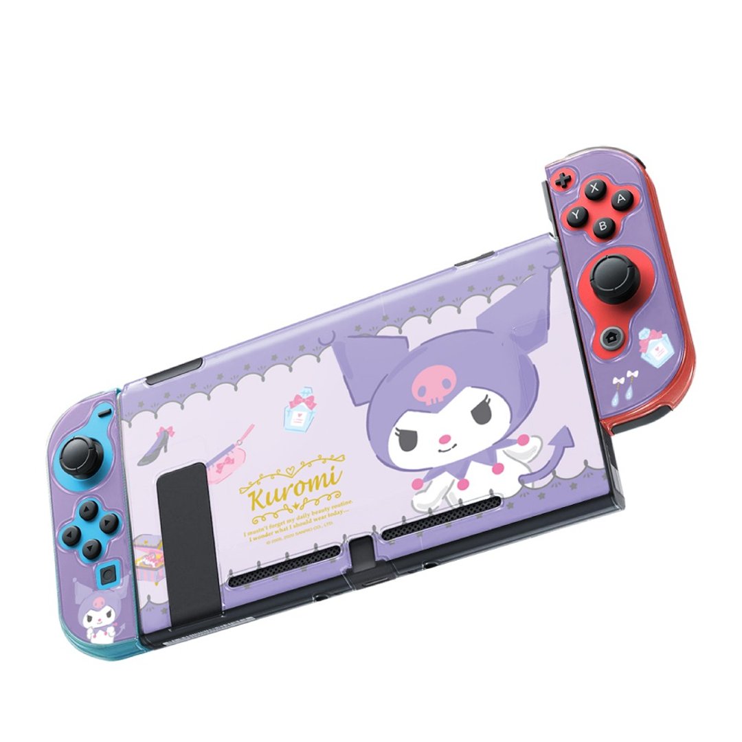 【Hong Man】三丽鸥系列 任天堂 Switch 保护壳 - 库洛米 - 手机壳/手机套 - 塑料 紫色