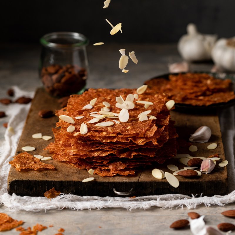 (团购组/台湾包邮) 猪肉脆纸 12入综合组 - 肉干/肉松 - 新鲜食材 咖啡色