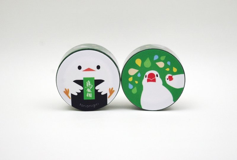文鸟 纸胶带 (抹茶大福) - 纸胶带 - 纸 绿色