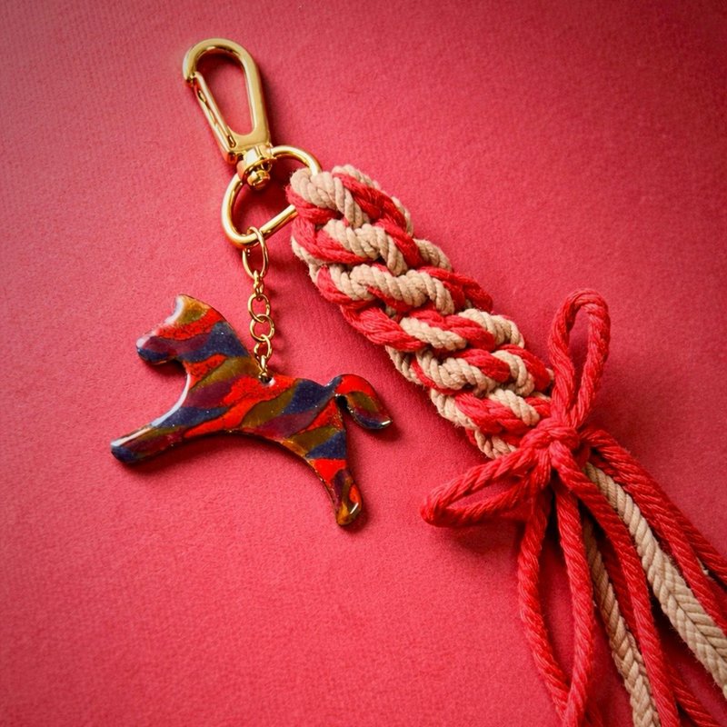 【2026 新年限定】彩马奔腾珐琅编织吊饰 I 双面图案  可定制 - 吊饰 - 珐琅 多色