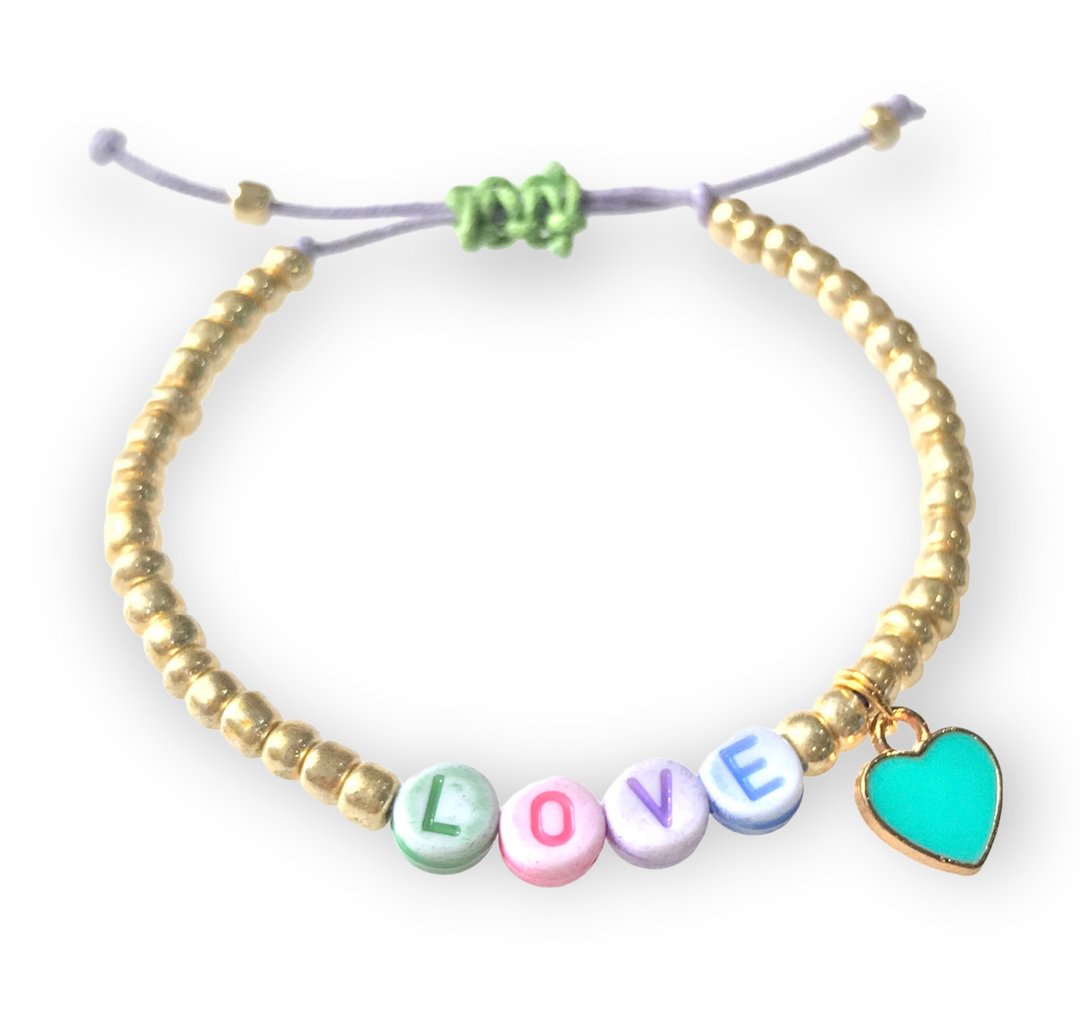 Love bracelet - 手链/手环 - 压克力 金色