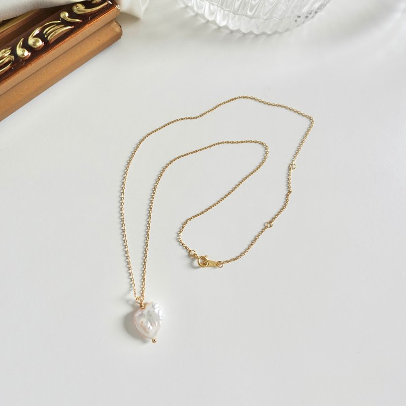 Lily Valley 芬兰爱情 | 手工串珠项链 - 项链 - 半宝石 金色