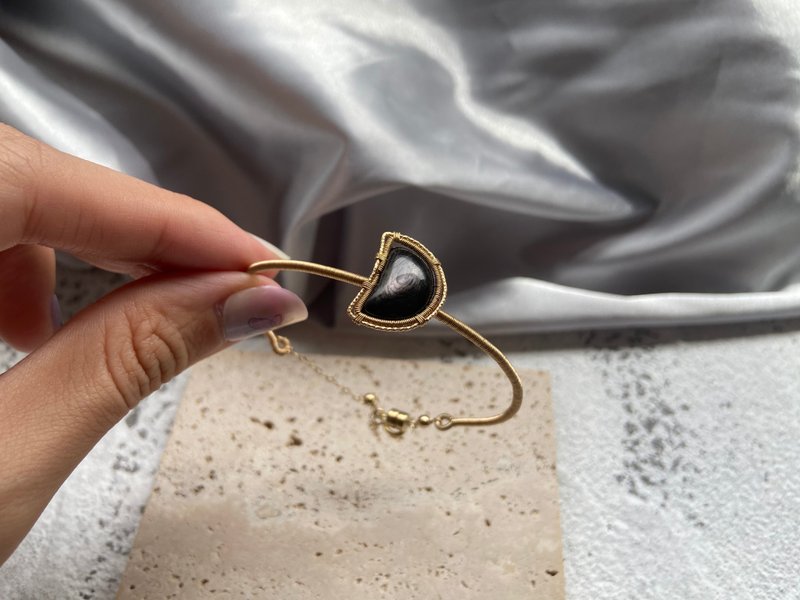 金运石编织手环 美国14kgf材质手工编织 - 手链/手环 - 石头 