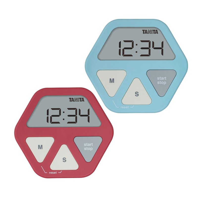 Tanita电子计时器TD-410(时尚六角/特殊吸盘设计) - 厨房家电 - 塑料 