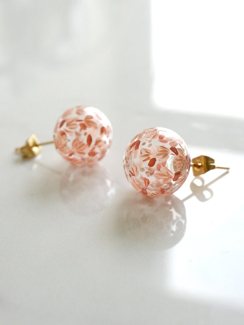 VENETA - Rosa nude - 威尼斯玻璃彩绘 耳饰 耳环 - 耳环/耳夹 - 玻璃 粉红色