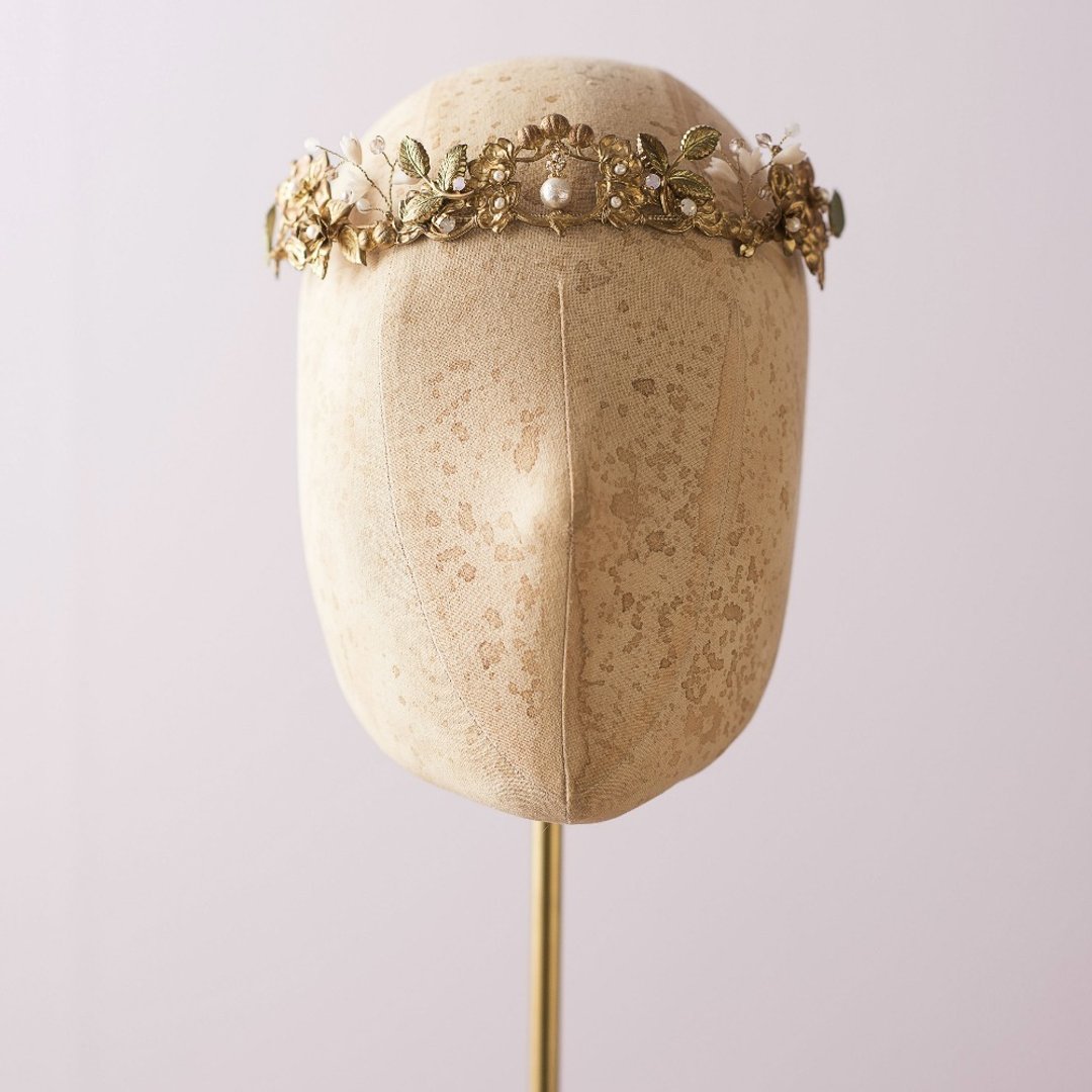 Ornate Victorian Collection 1920s 维多利亚复古皇冠/结婚头饰 - 发饰 - 其他金属 金色