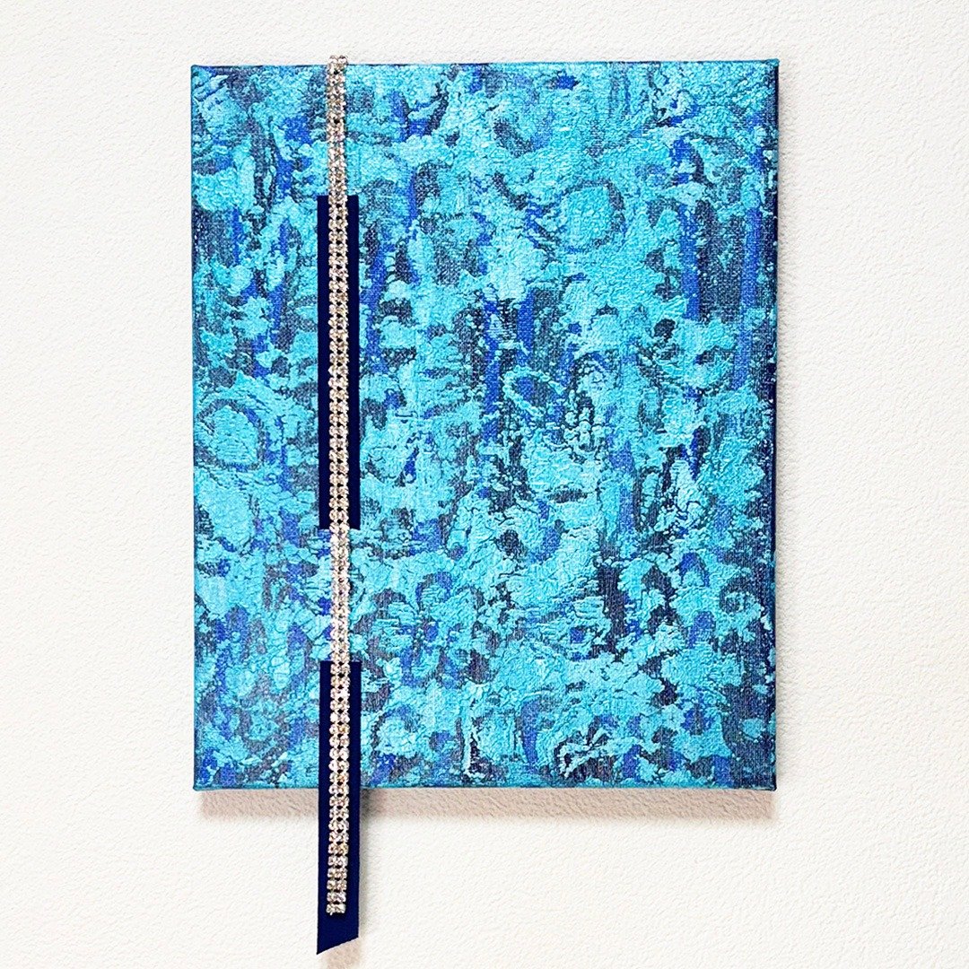 原画 原创 绘画 压克力画 雨后初晴 27.3×22cm - 海报/装饰画/版画 - 其他材质 蓝色
