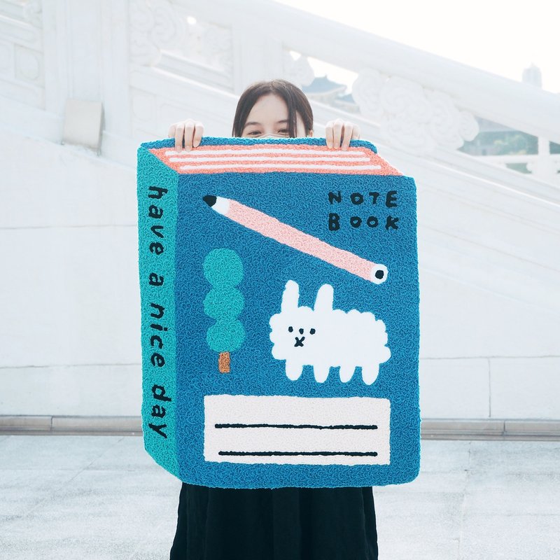 ( 订制 ) 狗狗云笔记本 / 地垫 地毯 - 地垫/地毯 - 其他人造纤维 蓝色