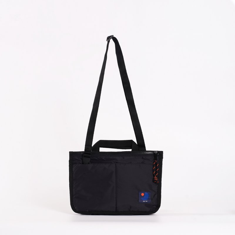 japfac Candy Nylon : Black - 侧背包/斜挎包 - 尼龙 黑色
