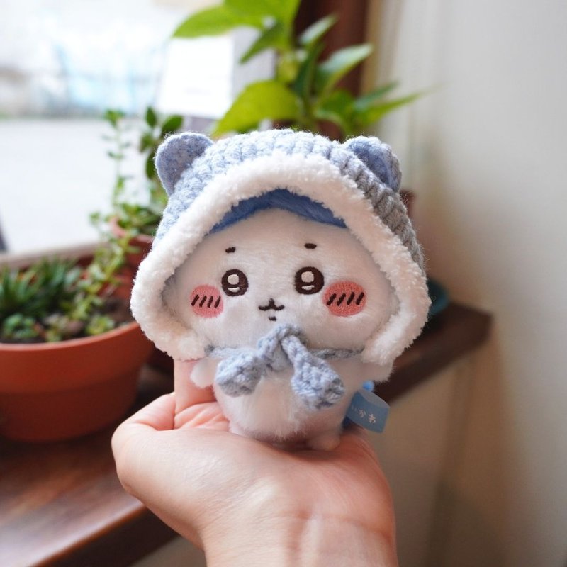 小熊帽-宝宝蓝 | 娃衣 吉伊卡哇 ちいかわ Chiikawa 10cm适用 - 玩偶/公仔 - 棉．麻 蓝色