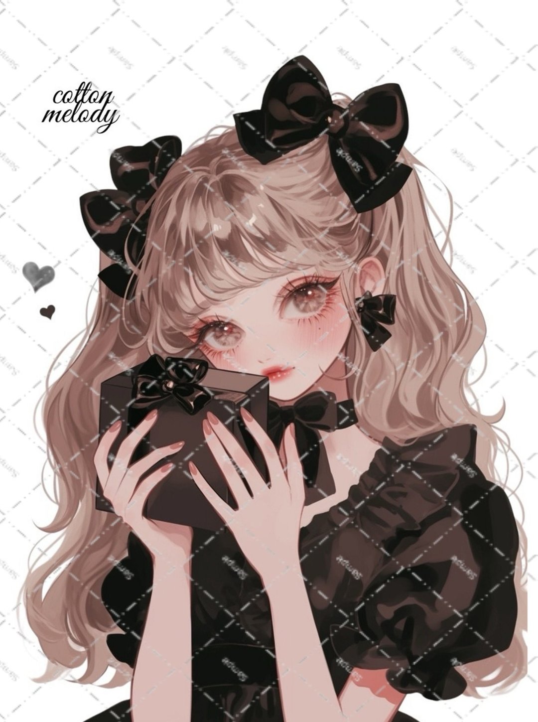 original sticker no.2212 人物贴纸 原创贴纸 原创人物贴纸 装饰贴纸 cotton melody - 贴纸 - 纸 