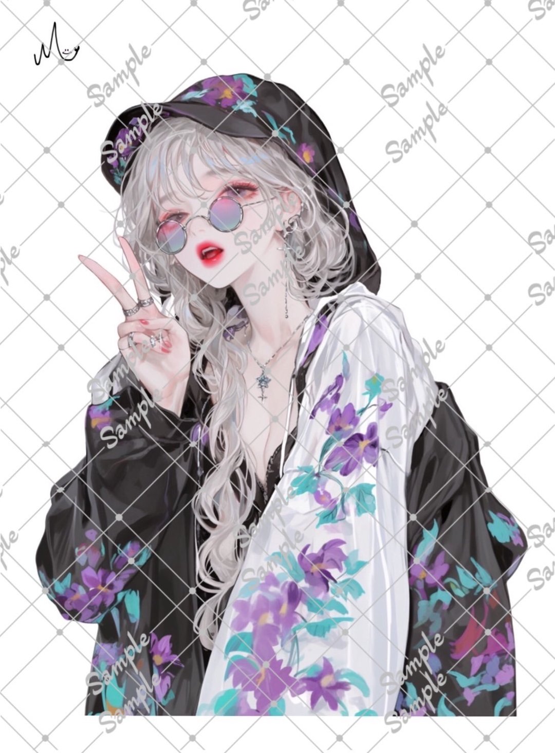 原创人物贴纸 10月新品 - 贴纸 - 纸 