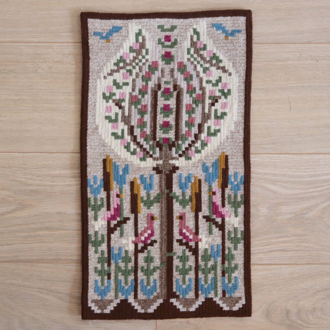 瑞典幸福森林与青鸟北欧毛线十字绣绣画 - 海报/装饰画/版画 - 棉 咖啡色