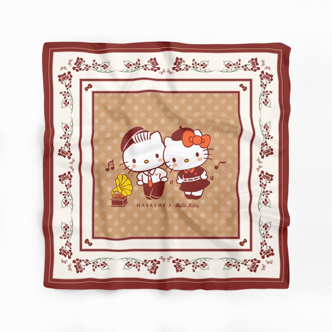 林百货 HAYASHI x Hello Kitty 复古摩登丝巾(三款) - 毛巾浴巾 - 棉 